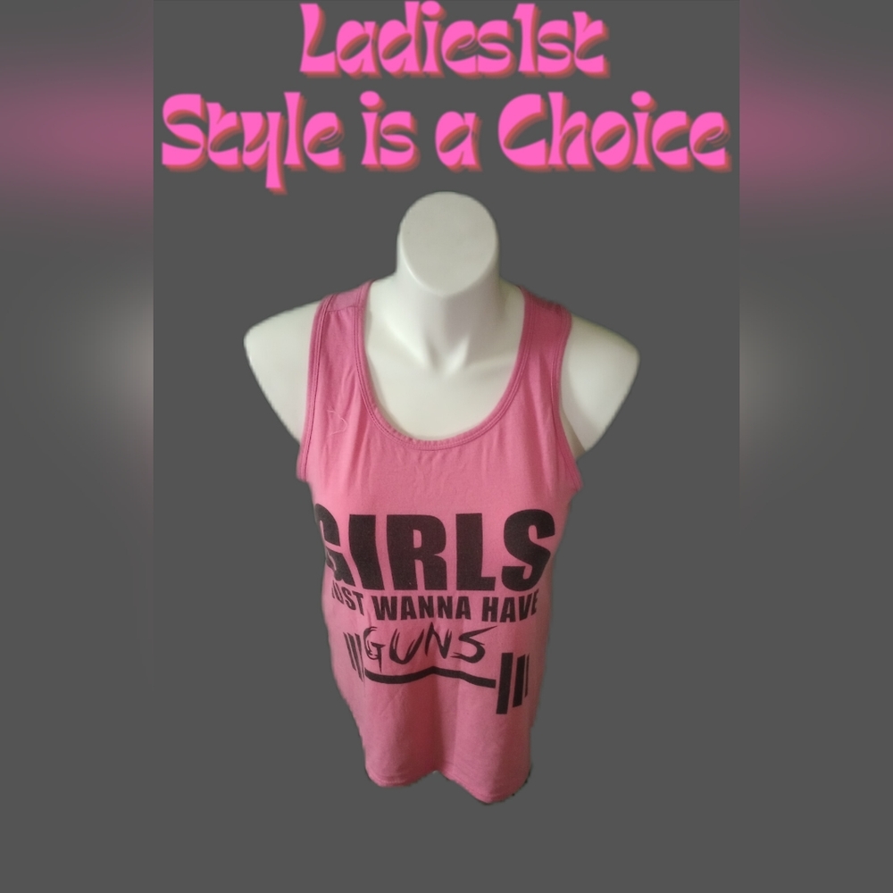 Girls just wanna have guns, size L, pink/black